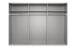 Schwebetürenschrank >AALST< in KASCHMIR / SPIEGEL - 270x208x65cm (BxHxT)