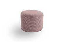 Polsterhocker >Kolo< in altrosa, Cord - 51x41x51cm (BxHxT)