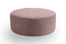 Polsterhocker >Kolo< in altrosa, Cord - 103x39x103cm (BxHxT)