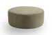 Polsterhocker >Kolo< in khaki, Cord - 103x39x103cm (BxHxT)