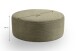 Polsterhocker >Kolo< in khaki, Cord - 103x39x103cm (BxHxT)