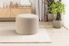 Polsterhocker >Kolo< in beige, Boucle - 51x41x51cm (BxHxT)