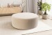 Polsterhocker >Kolo< in beige, Boucle - 103x39x103cm (BxHxT)