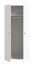 Kleiderschrank >Darwin< in Weiß - 80x176x51cm (BxHxT)