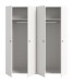 Kleiderschrank >Darwin< in Weiß - 160x176x51cm (BxHxT)