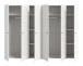 Kleiderschrank >Darwin< in Weiß - 240x176x51cm (BxHxT)