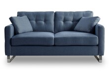 2-Sitzer >Hera< in dunkelblau, Flachgewebe - 175x92x94cm (BxHxT)