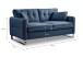 2-Sitzer >Hera< in dunkelblau, Flachgewebe - 175x92x94cm (BxHxT)