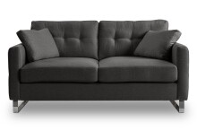 2-Sitzer >Hera< in grau, Flachgewebe - 175x92x94cm (BxHxT)