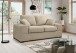 2-Sitzer >Veda< in beige, Strukturstoff - 182x90x93cm (BxHxT)