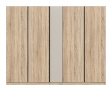 Kleiderschrank >Oakland< in Sonoma Eiche - 230x183x53cm (BxHxT)