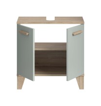 Waschbeckenunterschrank >Star< in Hellgrün - 60x61x34cm (BxHxT)