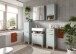 Badezimmer-Set >Star< in Hellgrün - 109x190x34cm (BxHxT)
