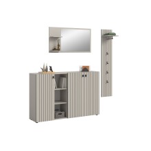 Garderoben-Set >Station< in kaschmir - 201x192x37cm...