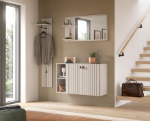 Garderoben-Set >Station< in kaschmir - 152x192x37cm...