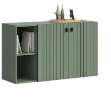 Sitzbank >Station< in Smoke Green - 106x63x37cm...