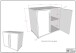 Hochbett >Sam< in Weiß Dekor, Holzwerkstoff - 219x116,6x98cm (BxHxT)