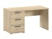 Schreibtisch >Sam< in Eiche Melamin Dekor, Holzwerkstoff - 140x74,4x65,2 (BxHxT)