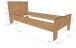 Stauraumbett >Sam< in Eiche Melamin Dekor, Holzwerkstoff - 206,4x87x94,6 (BxHxT)