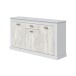 Sideboard >DACITE< in Velho Weiß und Artik Weiß - 158x87x40 (BxHxT)