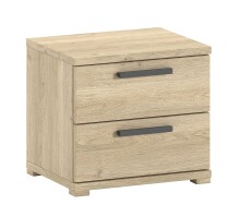 Bett-Set >Sam< (2er-Set) in Eiche Melamin Dekor - 94,6x87x206,4 (BxHxT)