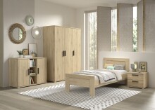 Schlafzimmer-Set >Sam< (4-teilig) in Eiche Melamin...