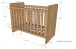 Babymöbel-Set >Sam< (3-teilig) in Eiche Melamin Dekor - 124,8x95,1x65,8 (BxHxT)