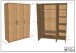 Babymöbel-Set >Sam< (4-teilig) in Eiche Melamin Dekor - 100,5x199,2x59 (BxHxT)