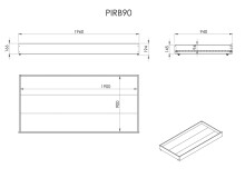 Stauraumbett >Pino< in Kiefer natur lackiert - 211x84,4x97,5 (BxHxT)