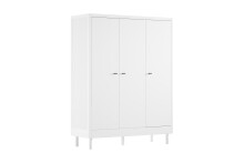 Drehtürenschrank >Buche massiv< in weiß...