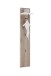 Garderobenpaneel >Menaro< in weiss / Viking Oak Dekor - 30x160x25 (BxHxT)