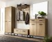 Schuhschrank >Toledo< in Grandson Oak, Holzwerkstoff - 66x196x38cm (BxHxT)