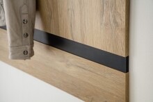 Garderobenpaneel >Toledo< in Grandson Oak - 90x113x28 (BxHxT)