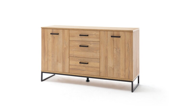 Sideboard >Toledo< in Grandson Oak, Holzwerkstoff - 151x88x44 (BxHxT)