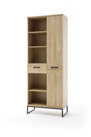 Stauraumregal >Toledo< in Grandson Oak - 76x196x38 (BxHxT)
