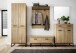 Garderoben-Set >Toledo< (5-teilig) in Grandson Oak - 267x196x38 (BxHxT)