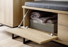 Garderoben-Set >Toledo< (4-teilig) in Grandson Oak - 191x196x38 (BxHxT)