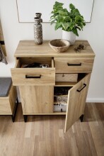 Garderoben-Set >Toledo< (4-teilig) in Grandson Oak - 191x196x38 (BxHxT)