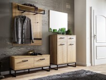 Garderoben-Set >Toledo< (4-teilig) in Grandson Oak...
