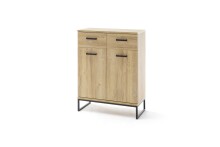 Garderoben-Set >Toledo< (4-teilig) in Grandson Oak - 191x196x38 (BxHxT)