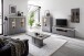 Highboard >Sona< in Arktis grau, Holzwerkstoff - 138x144x38cm (BxHxT)