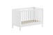 Babybett >Eva< in Weiß, Massivholz und MDF - 125x85,2x66,2cm (BxHxT)