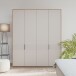Drehtürenschrank >SERAVEL< in Mauvella Eiche Dekor / Sand - 179,3x214,3x59,4 (BxHxT)