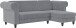 Ecksofa >Firenze II< in Grau, Samt-Cord - 241x83x154cm (BxHxT)