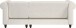 Ecksofa >Firenze II< in Creme-Weiß, Samt-Cord - 241x83x154cm (BxHxT)