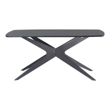 Esstisch >Dresden< in Schwarz, MDF - 160x76x90cm (BxHxT)