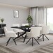 Esstisch >Dresden< in Schwarz, MDF - 200x76x100cm (BxHxT)