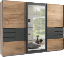Schwebetürenschrank >LUZERN< in EICHE DEKOR +...