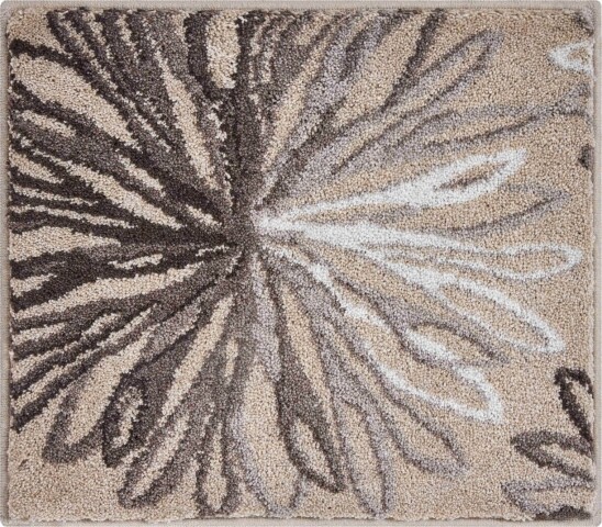Badematte >ART< in taupe/beige, 100% Polyacryl SUPERSOFT - 60x50x2cm (LxBxH)