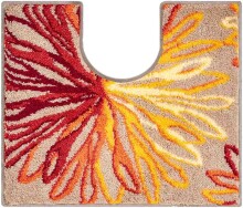 Badematte >ART< in orange/beige, 100% Polyacryl...